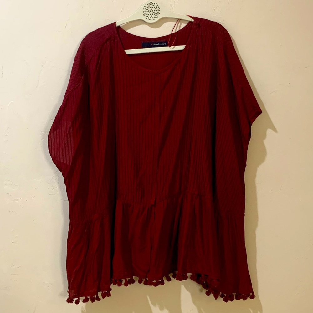 Burgundy tunic